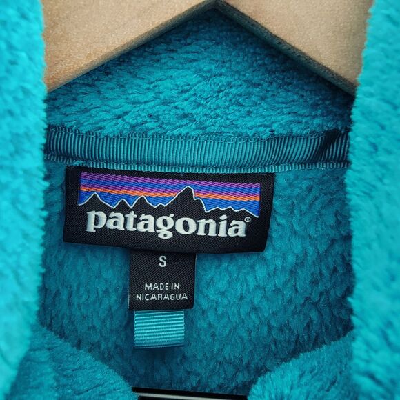 Patagonia Women's Size Small Re-Tool Snap-T Polartec Fleece Pullover Green EUC - Picture 5 of 9